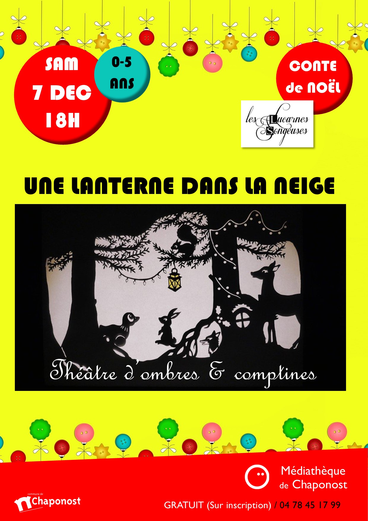 affiche spectacle lanterne